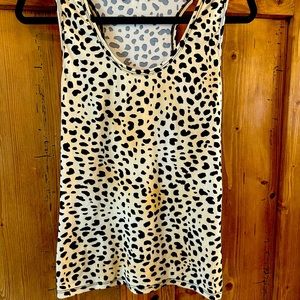 Beautiful leopard print tank size small/medium